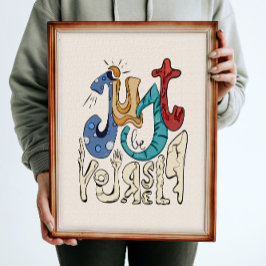 Wees moedig, wees jezelf: wees jezelf poster