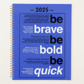Wees moedig, wees moedig, wees snel planner (Voorkant)