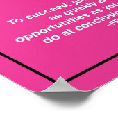 Wees moedig. Wees vet. Wees snel. Motivatie offert Poster (Hoek)