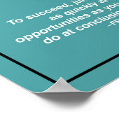 Wees moedig. Wees vet. Wees snel. Motivatie offert Poster (Hoek)