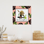 Wees moedige kinder Boho ingelijste kunst Poster (Keuken)