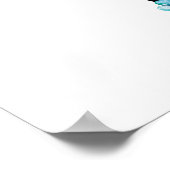 Wees moedige pijl met bloemen poster (Hoek)