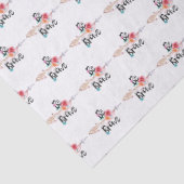 Wees moedige pijl met bloemen tissuepapier (Detail)