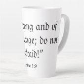 Wees moedige witte latte Mok (Rechterhoek)