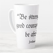 Wees moedige witte latte Mok (Linkerhoek)