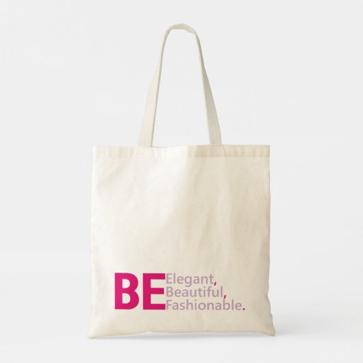 Wees mooi tote bag (Achterkant)