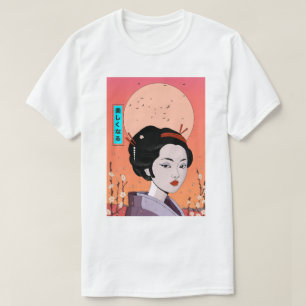 Wees Mooie Geisha Meisje T-shirt