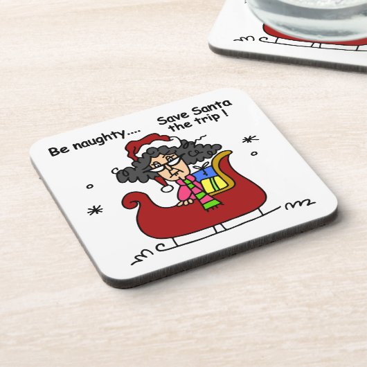 Wees Naughty Drankjes Onderzetter (Linkerzijde)