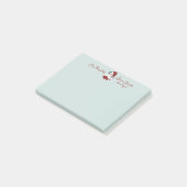 Wees Naughty en bespaar de kerstman Post-it® Notes (Schuin)