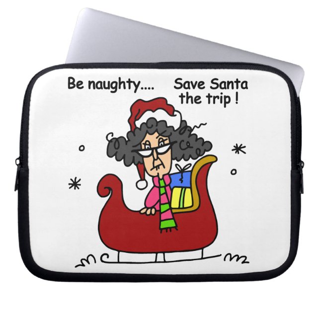 Wees Naughty Laptop Sleeve (Voorkant)