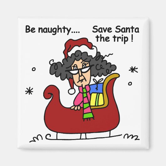 Wees Naughty Magneet (Voorkant)