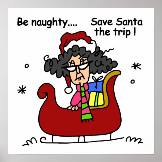 Wees Naughty Poster (Voorkant)