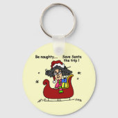 Wees Naughty Sleutelhanger (Voorkant)