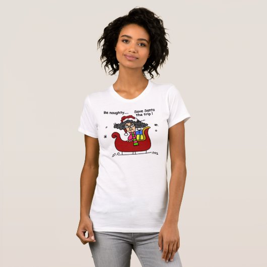Wees Naughty T-shirt (Voorkant volledig)