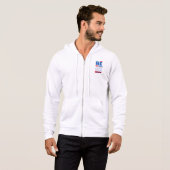 Wees nederig of vochtig met de volle ZIP-Mannen. Hoodie (Voorkant volledig)