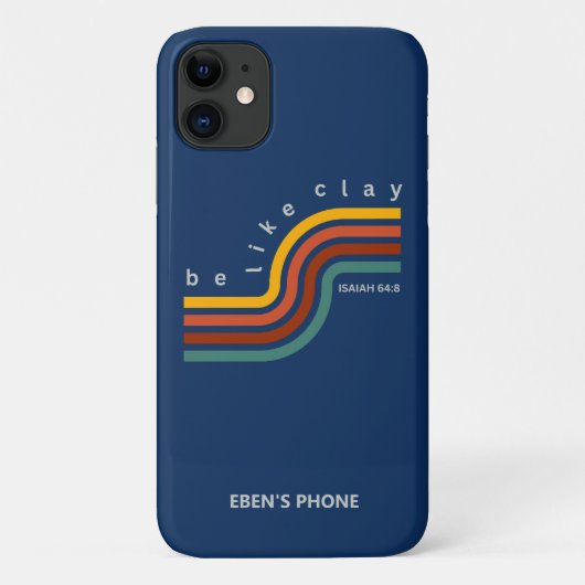 Wees net als de Bijbel van de Klay Retro Christeli Case-Mate iPhone Case (Achterkant)