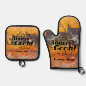 Wees Nice Abstract Sunset 0612 Ovenwant & Pannenlap Set (Voorkant)