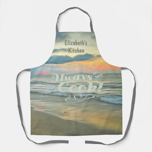 Wees Nice Ocean Sunset 0735 Schort (Voorkant)