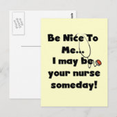 Wees Nice zuster Tshirts en cadeaus Briefkaart (Voorkant / Achterkant)