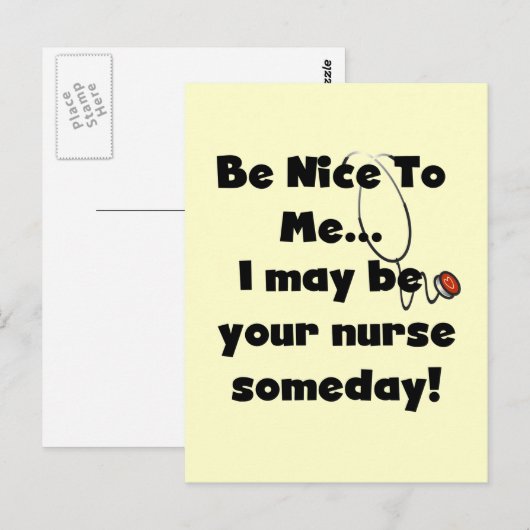 Wees Nice zuster Tshirts en cadeaus Briefkaart (Voorkant / Achterkant)