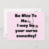 Wees Nice zuster Tshirts en cadeaus Briefkaart (Voorkant / Achterkant)