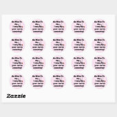 Wees Nice zuster Tshirts en Gifts Ronde Sticker (Vel)