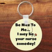 Wees Nice zuster Tshirts en Gifts Sleutelhanger (Voorkant)