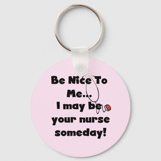 Wees Nice zuster Tshirts en Gifts Sleutelhanger (Voorkant)