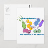 Wees Nicer in bacteriën Briefkaart (Voorkant / Achterkant)