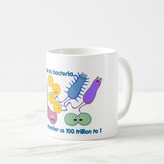 Wees Nicer in bacteriën Koffiemok (Voorkant rechts)