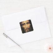 Wees niet bang - Afbeelding van Jezus Christus Sti Vierkante Sticker (Envelop)