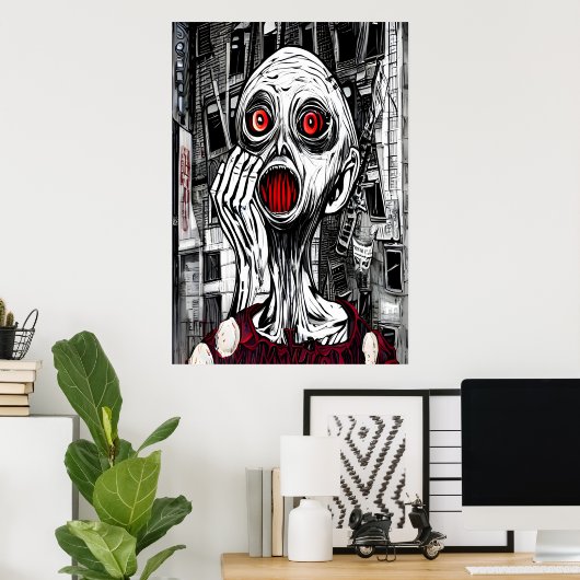 Wees niet bang | AI Art Poster (Thuiskantoor)