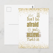 Wees niet bang bijbelvers briefkaart (Voorkant / Achterkant)