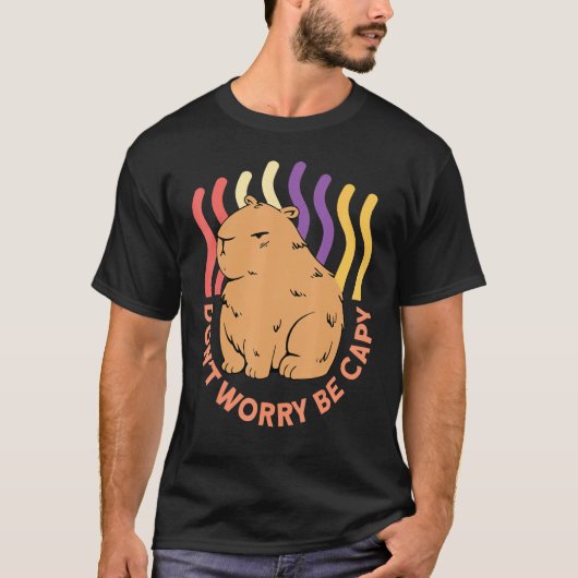 Wees niet bang Capy Capybaras knaagdier Capybar T-shirt (Voorkant)