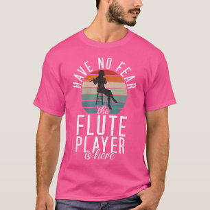Wees niet bang dat de fluitspeler hier grappige fl t-shirt