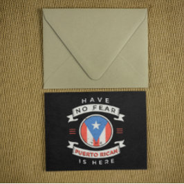 Wees niet bang dat de Puerto Ricaanse is hier grap Briefkaart
