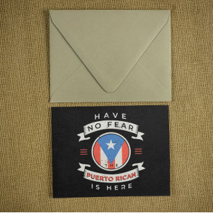 Wees niet bang dat de Puerto Ricaanse is hier grap Briefkaart