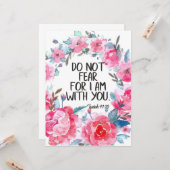 Wees niet bang dat ik bij je ben Bijbelvers Kaart (Voorkant / Achterkant in situ)