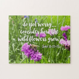 Wees niet bang dat wilde bloemen Christelijk zijn Legpuzzel