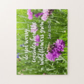 Wees niet bang dat wilde bloemen Christelijk zijn Legpuzzel (Verticaal)