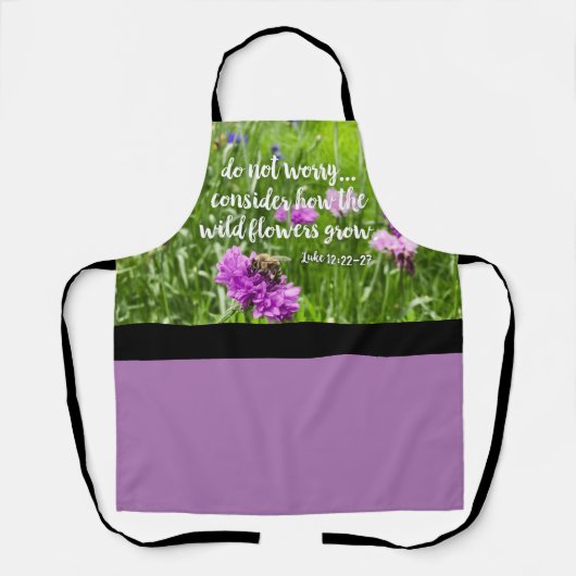 Wees niet bang dat wilde bloemen Christelijk zijn Schort (Voorkant)