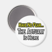 Wees niet bang, de actuaris is er magneet (Voorkant / Achterkant)