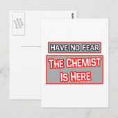 Wees niet bang.. De chemicus is hier Briefkaart (Voorkant / Achterkant)