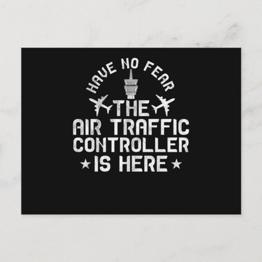 Wees Niet Bang De Luchtverkeersleider Is Hier Briefkaart (Voorkant)