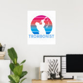 Wees niet bang, de trombonist is hier poster (Thuiskantoor)