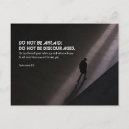 Wees niet bang (Deuteronomie 31:8) Briefkaart