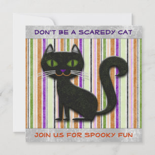 Wees niet bang Halloween kat decoratief ontwerp Kaart