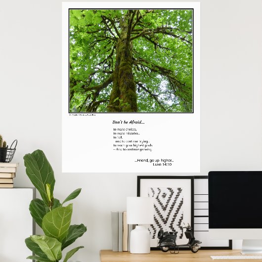 Wees niet bang.inspirerend poster (Thuiskantoor)