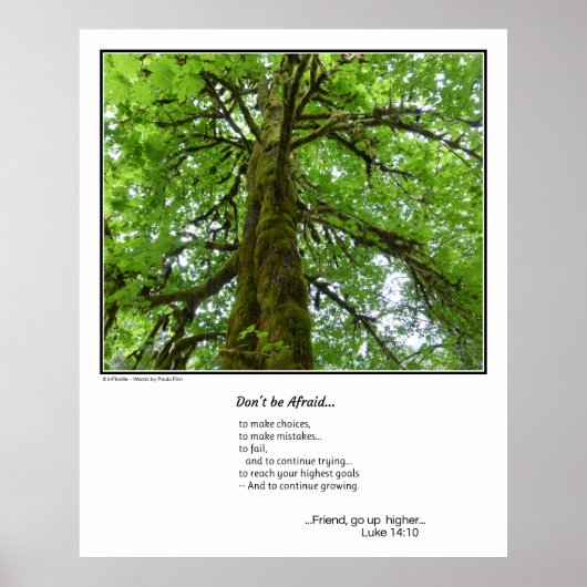 Wees niet bang.inspirerend poster (Voorkant)