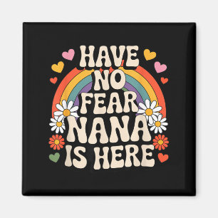 Wees Niet Bang Nana Is Hier Grappig Groovy Retro R Magneet